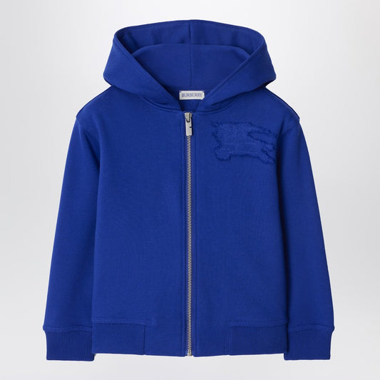 Electric Blue Cotton Hooded Sweatshirt With EKD Logo