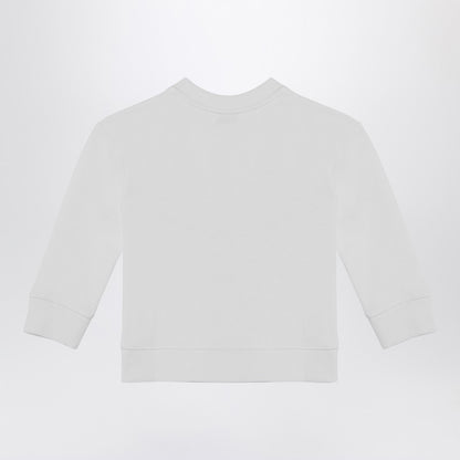 White Sweatshirt With Logo Print