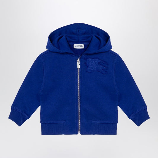 Electric Blue Cotton Hooded Sweatshirt With EKD Logo