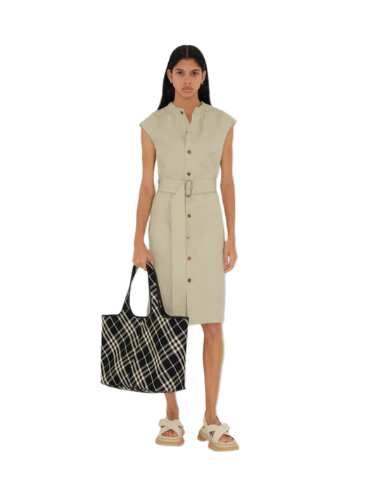 MEDIUM CHECK TOTE BAG