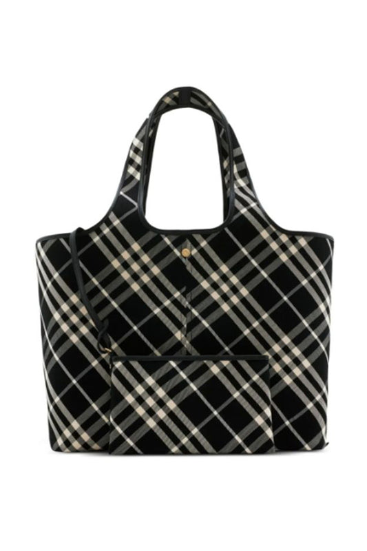 MEDIUM CHECK TOTE BAG