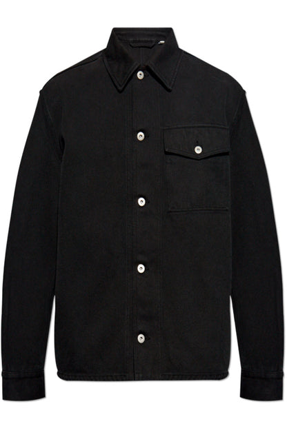 Long Sleeved Buttoned Denim Jacket