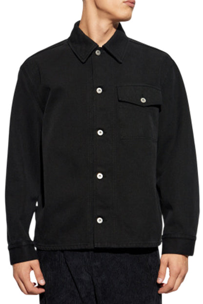 Long Sleeved Buttoned Denim Jacket