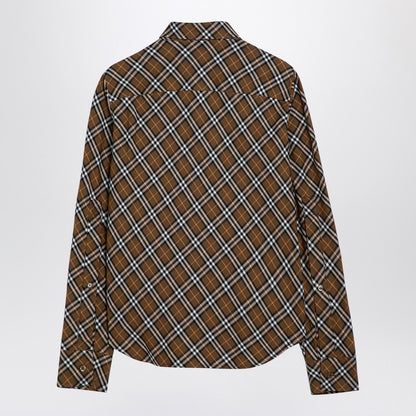 Oxid-coloured Check Cotton Shirt