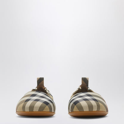 Ballerina Beige Check Pattern