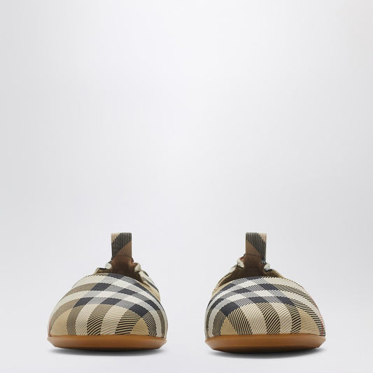 Ballerina Beige Check Pattern