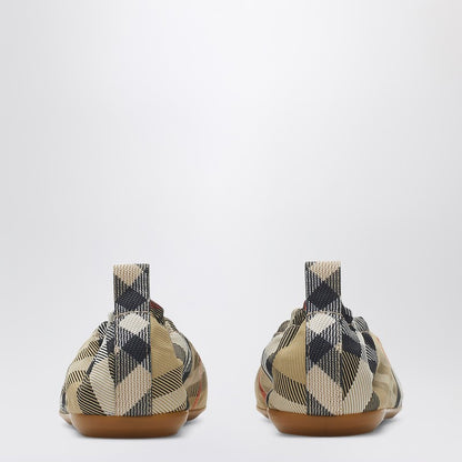 Ballerina Beige Check Pattern