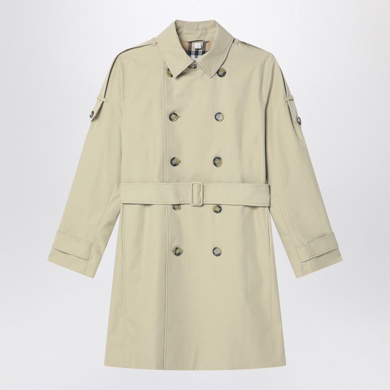 Double-breasted Trench Coat With Belt