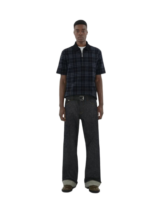 CHECKED SHORT SLEEVED POLO SHIRT