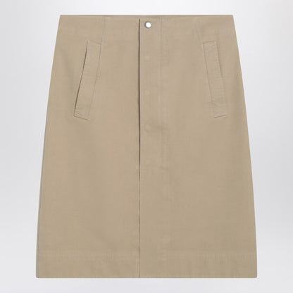 Beige Cotton Skirt