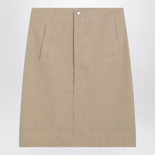 Beige Cotton Skirt