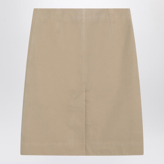 Beige Cotton Skirt