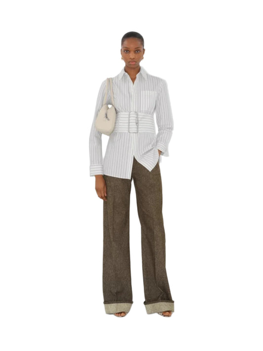 REGULAR FIT STRIPED COTTON SHIRT