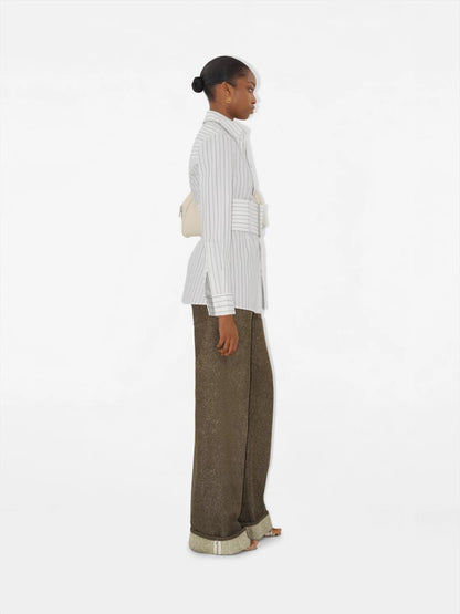 REGULAR FIT STRIPED COTTON SHIRT