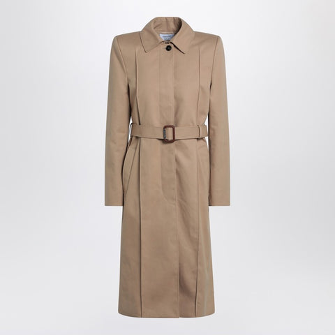 ジャケット ALEXANDER MCQUEEN Women Jackets 810431QFABB 2001 BEIGE Shop Beige Trench Coat With Belt ❘ Netdressed