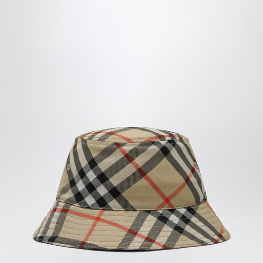 Fishermans Hat With Check Pattern