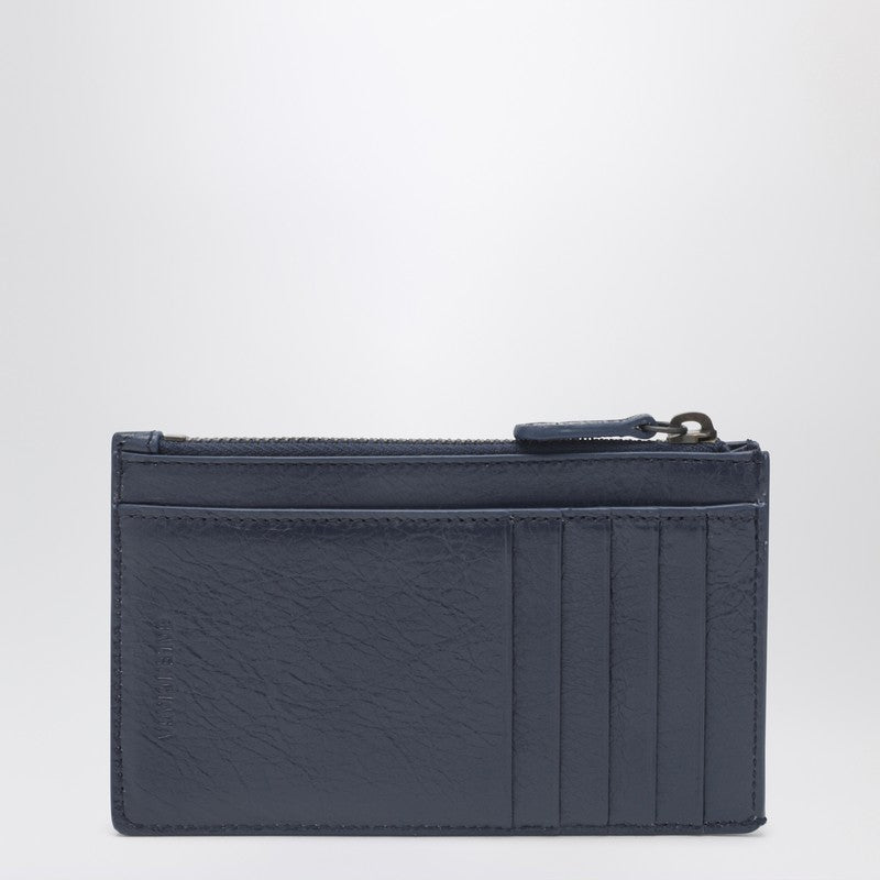 Le City long blue card holder and coin purse