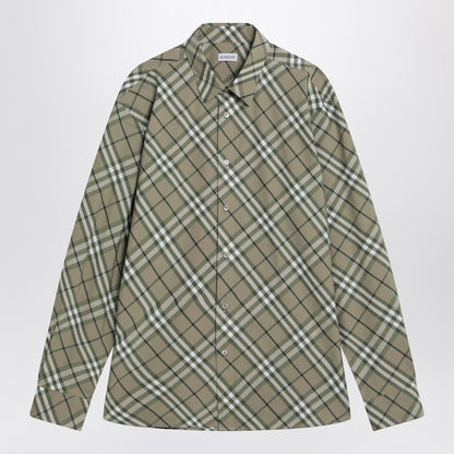 Saxon Green Check-patterned Shirt