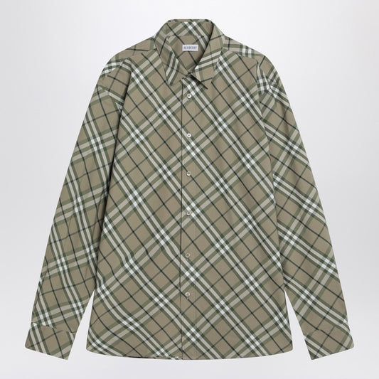 Saxon Green Check-patterned Shirt