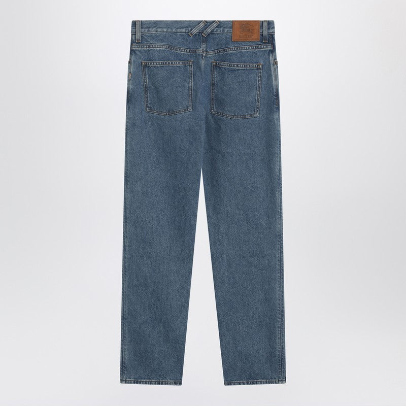 Medium-blue regular-fit jeans