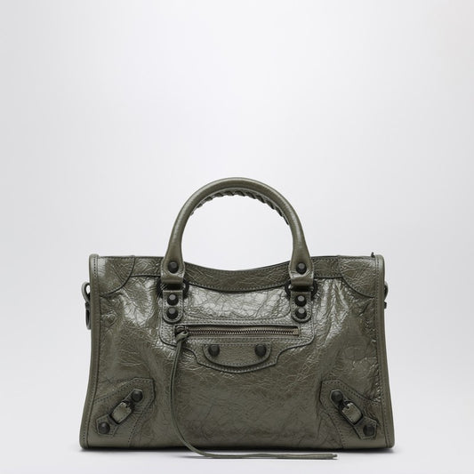 Le City small tote bag in military green