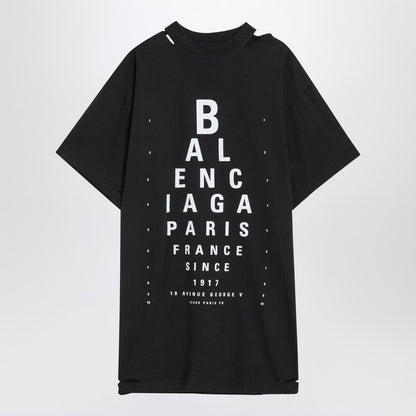 Optical Black Oversized T-shirt