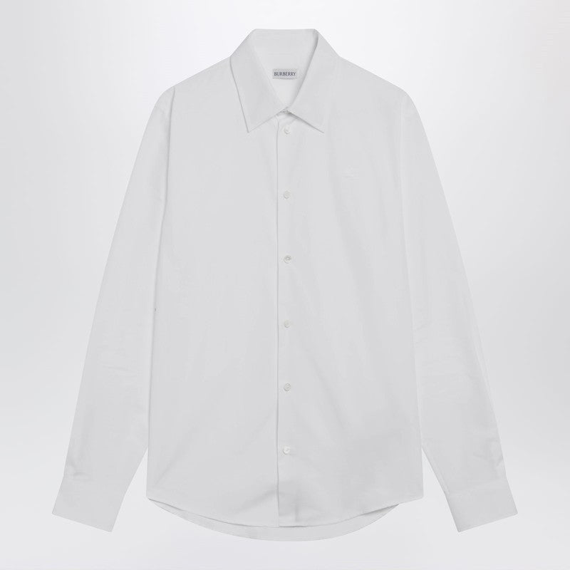 White cotton poplin shirt