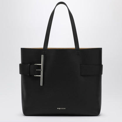 McQueen Black T-bar Sling Bag