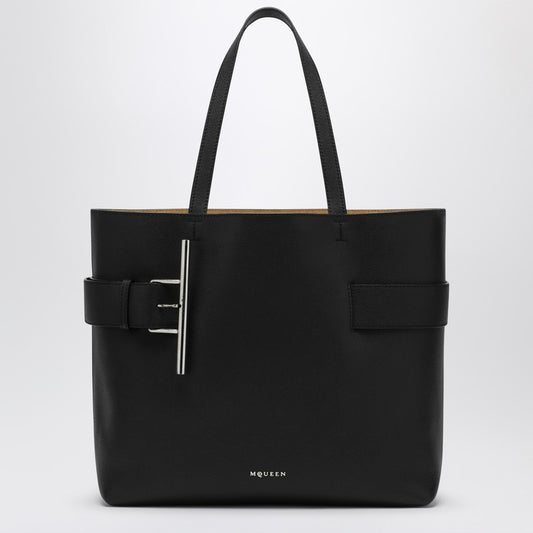 McQueen Black T-bar Sling Bag