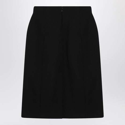 Black Hourglass Midi Skirt