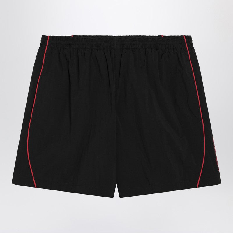 Black Technical Fabric Short With Logo