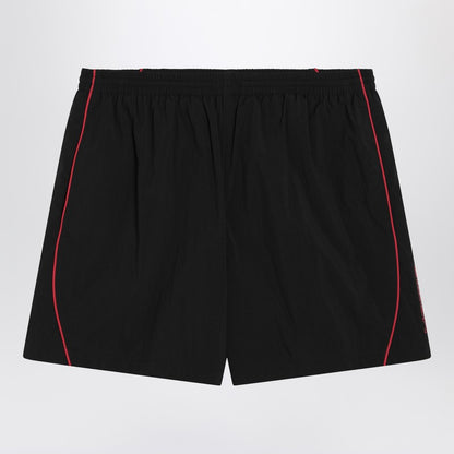 Black Technical Fabric Short With Logo