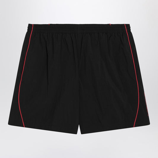 Black Technical Fabric Short With Logo