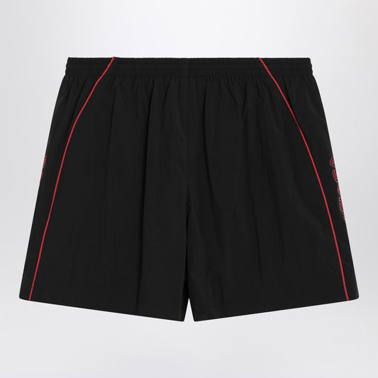 Black Technical Fabric Short With Logo