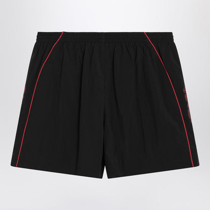 Black Technical Fabric Short With Logo
