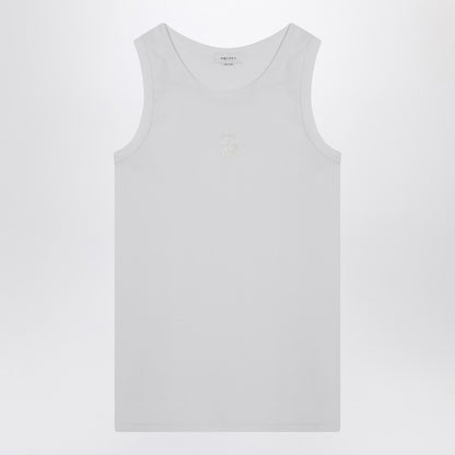 White Cotton Tank Top