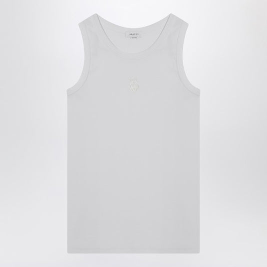 White Cotton Tank Top