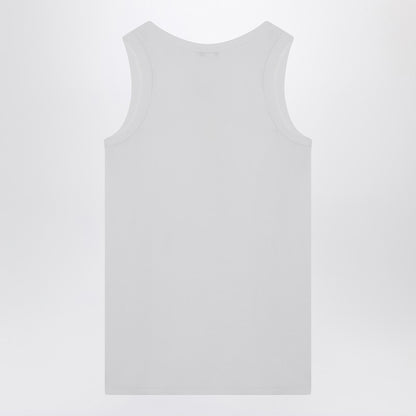 White Cotton Tank Top