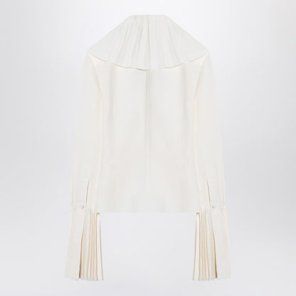 Ivory Pleated Blouse
