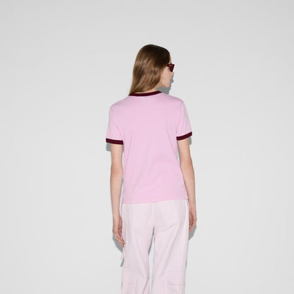 Embroidered cotton jersey T-shirt