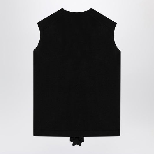 Siyah Yün Yelek Hırka