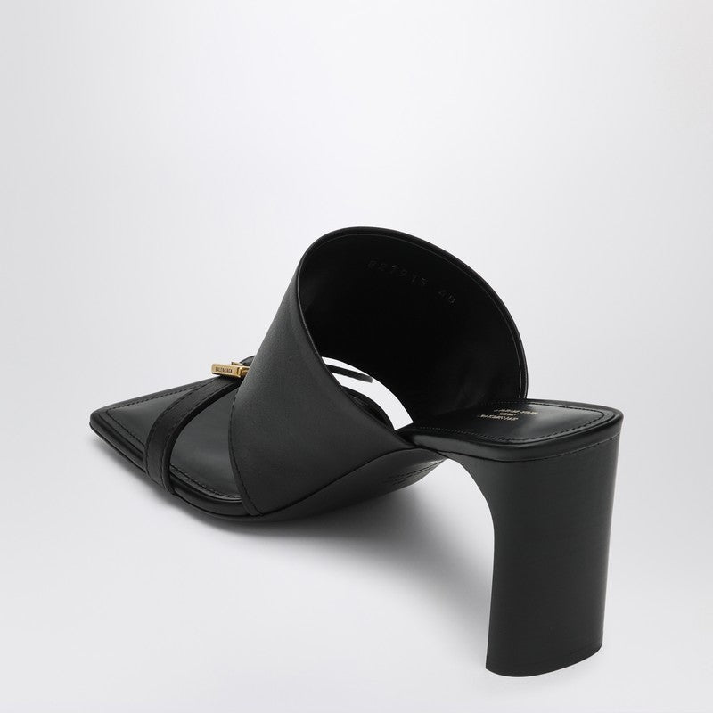 Black leather Bel Air sandals