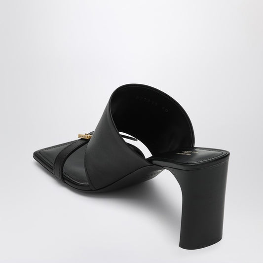 Black leather Bel Air sandals