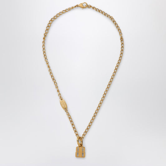 Nano Necklace In Gold Brass