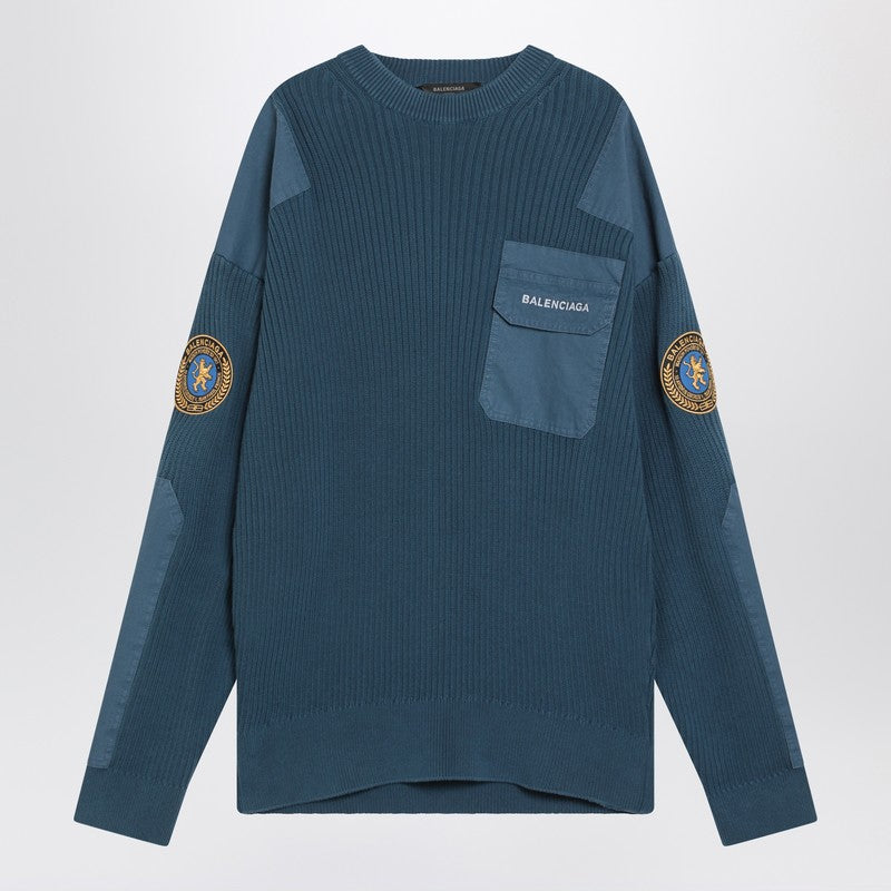 Blue Uniform Merch cotton jumper