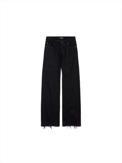 FITTED LOW-WAIST PANTS