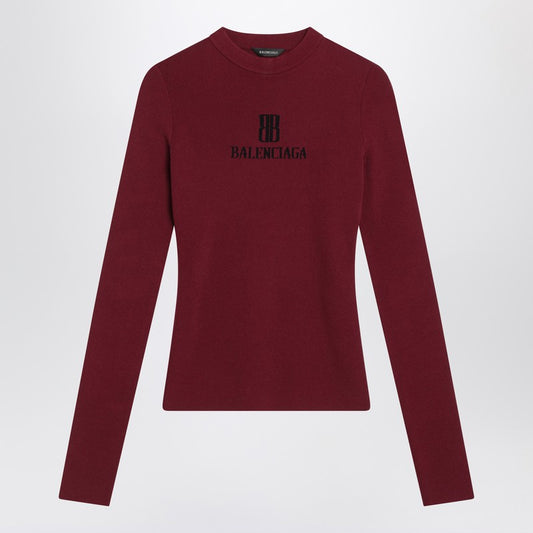 Ribbed burgundy Nano BB sweater