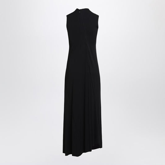 Black sleeveless long dress