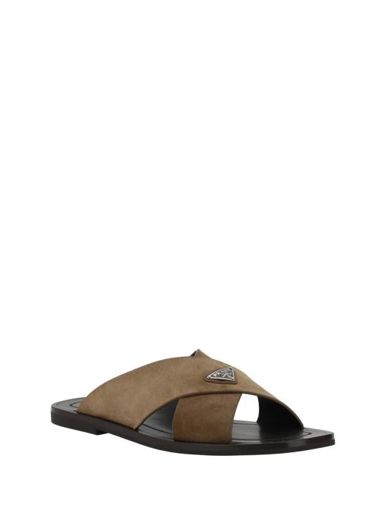 CRISS CROSS SLIDES SANDALS