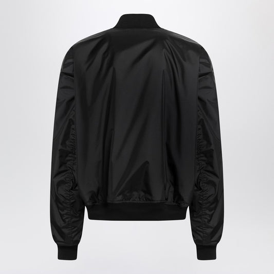 Black nylon Uniform Merch Large Fit bomber